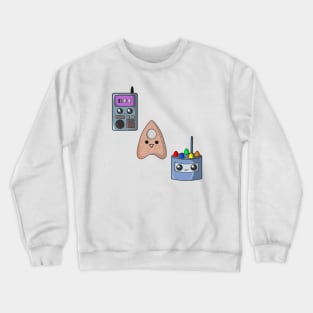 Spooky Cute Kawaii *MEL Meter* *R.E.M Pod* *Ouija* - Ghost Hunting Equipment Crewneck Sweatshirt